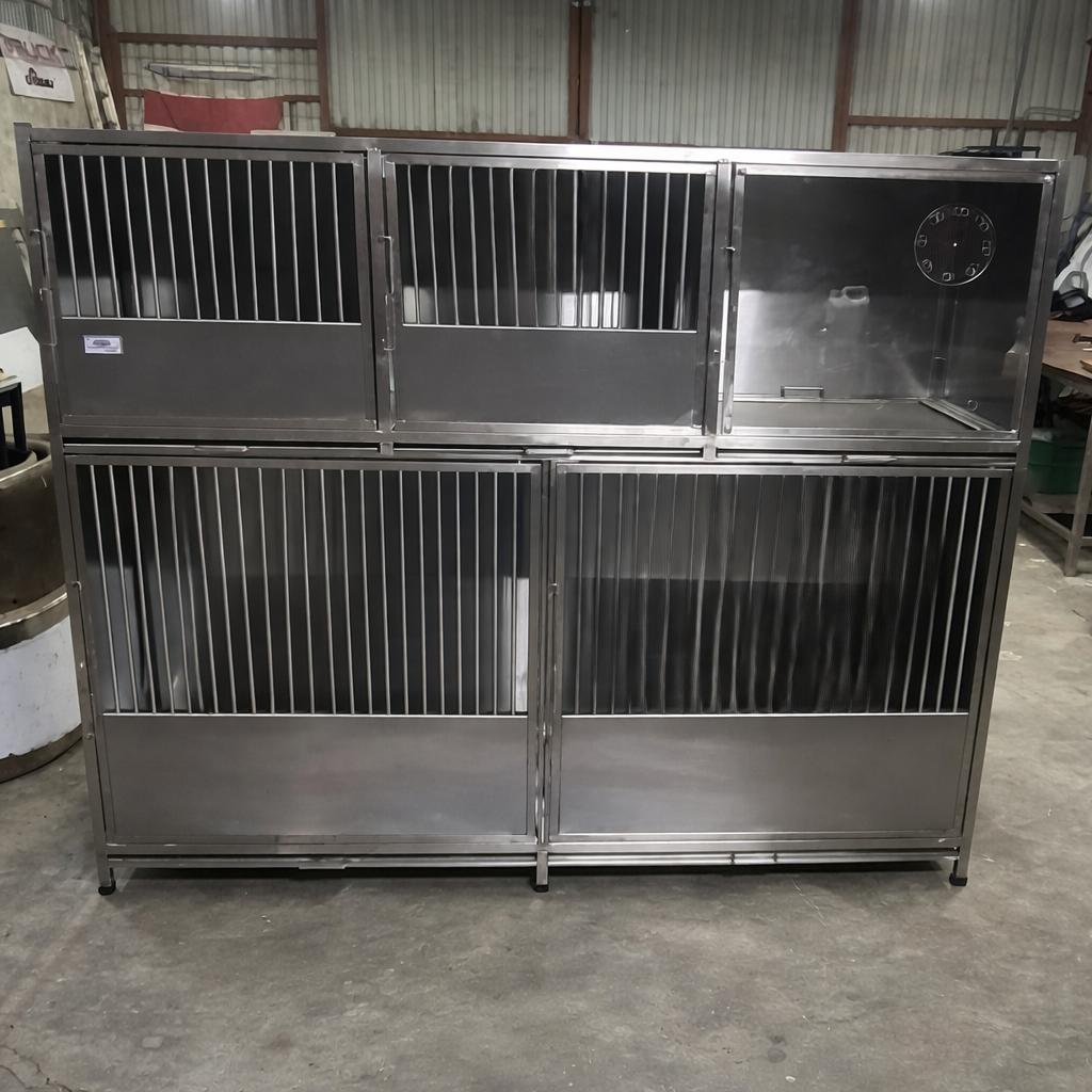 Jaulas Veterinarias en acero inoxidable